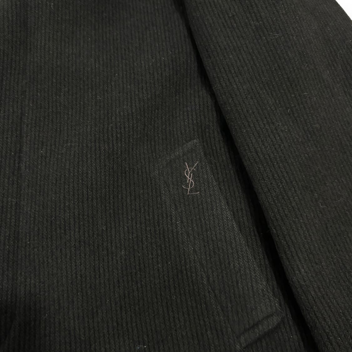 입생로랑 YSL 양털카라 브라운 코트 상품이미지5