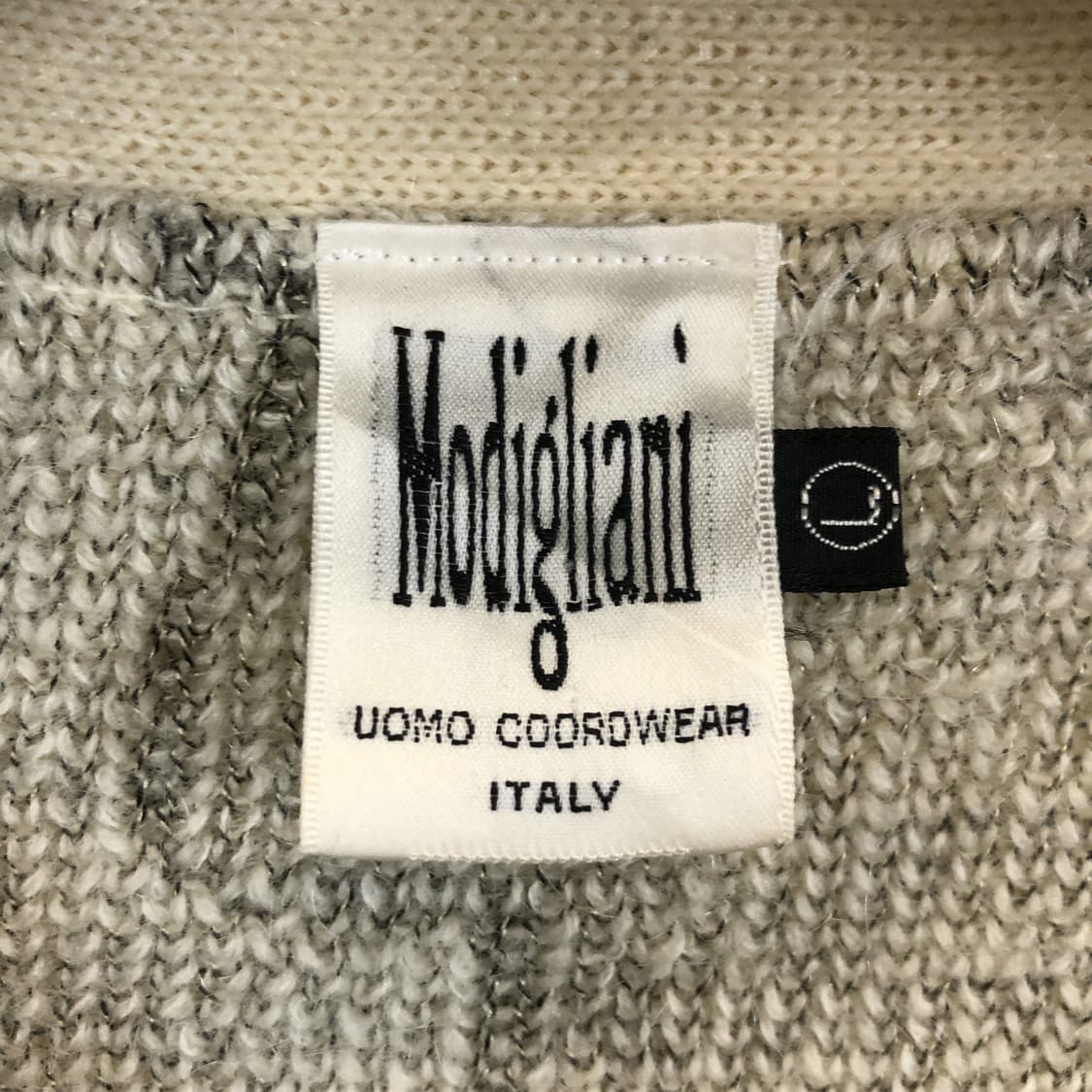 모딜리아니 이태리 패턴 캐시미어 니트가디건 L 상품이미지5
