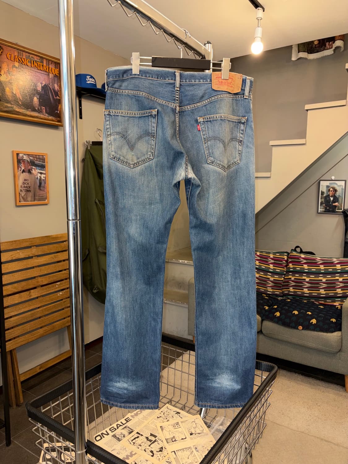 Early 00’s Levi’s 501 repair hard washed 상품이미지9