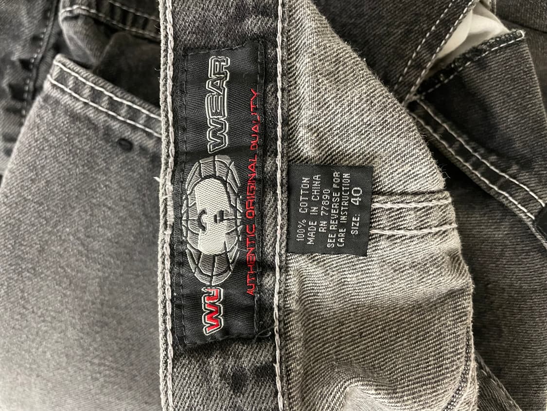 WU wear 우탱클랜 힙합 올드스쿨 데님 카고 팬츠 상품이미지10