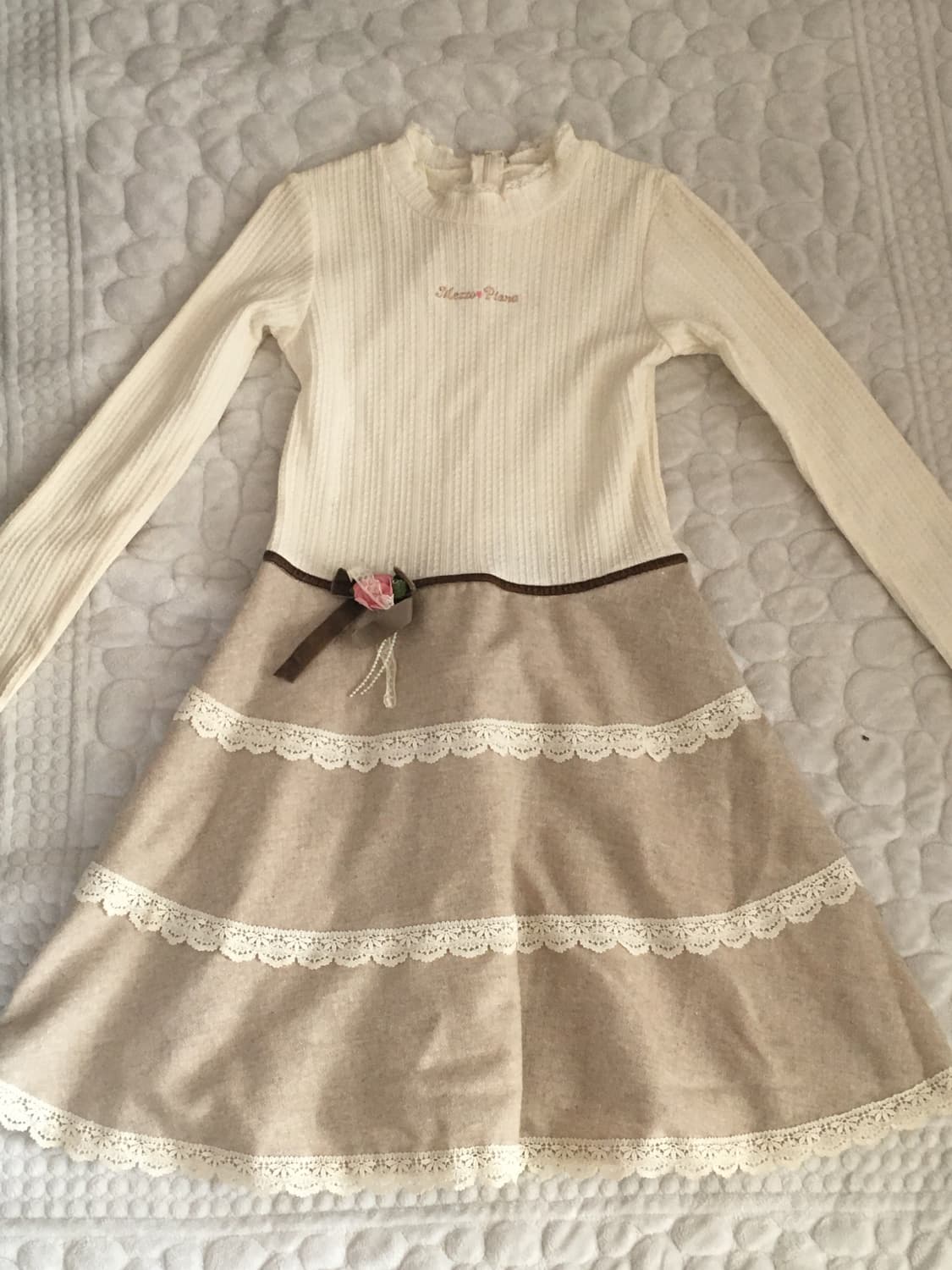 메조피아노 라떼 리본 원피스 갸루 러블리 히메 상품이미지1