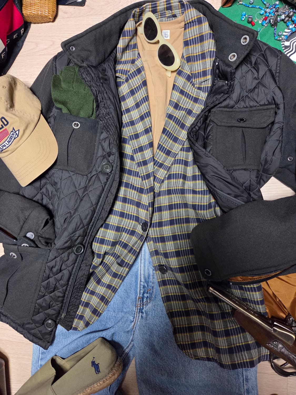 ARMANI 아르마니 알마니 퀼팅 자켓 필드자켓 라이더 바이커 상품이미지6