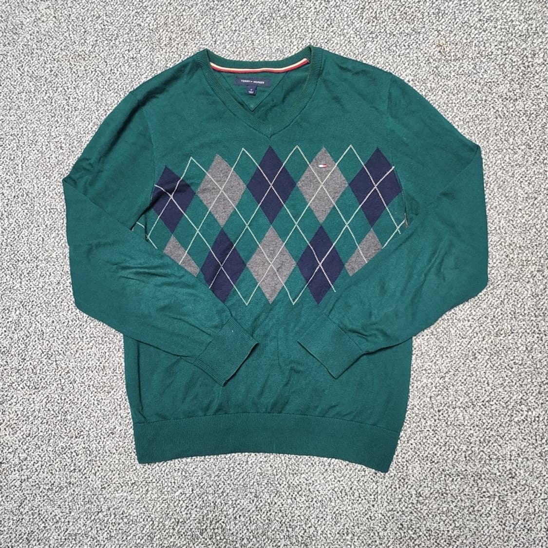 [M] 타미힐피거 아가일체크 니트 (2837) 상품이미지1