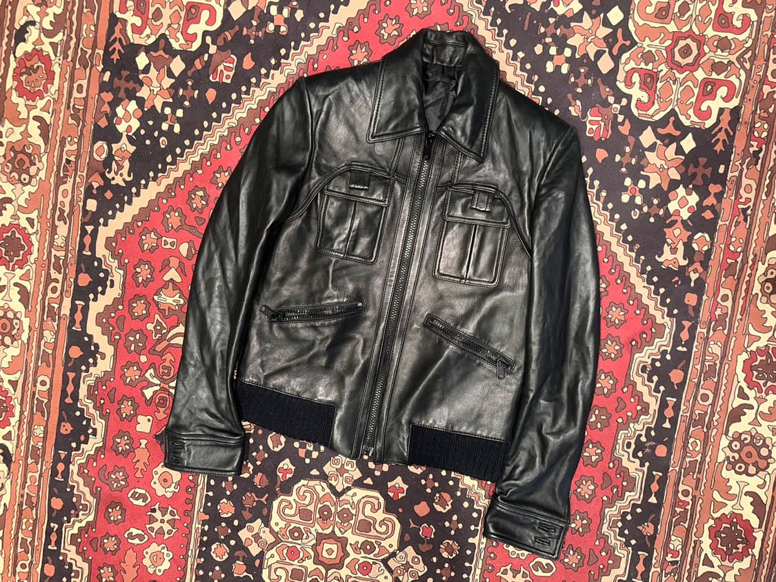 ( M-L ) 가죽자켓 레더자켓 봄버자켓 바이커자켓 레이싱자켓 상품이미지1