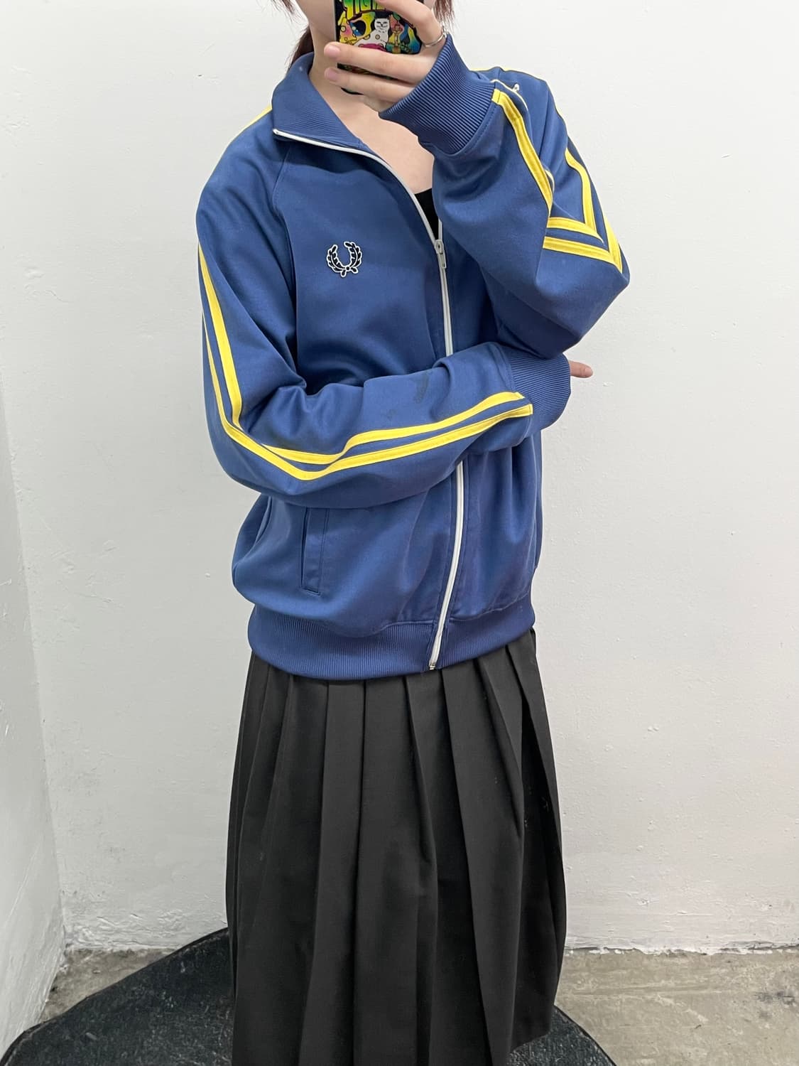 프레드페리 00s 로고 트랙탑 상품이미지2