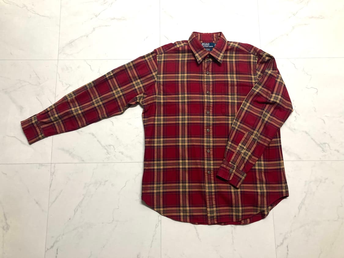 90-00s 폴로 랄프로렌 로웰 클래식핏 체크 셔츠 100-105 상품이미지1