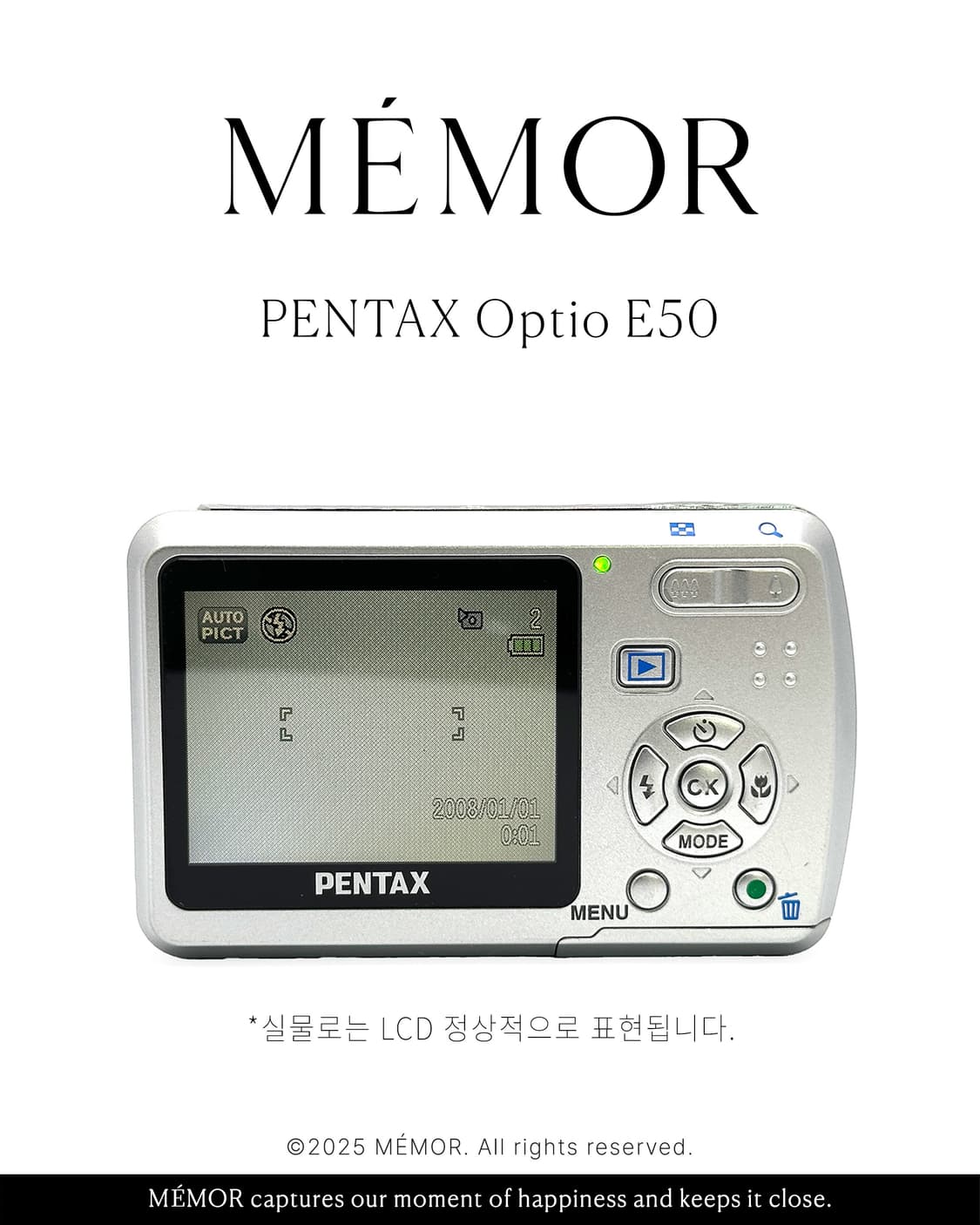 입문자추천/AA 배터리사용💛PENTAX Optio E50 펜탁스 디카 상품이미지5