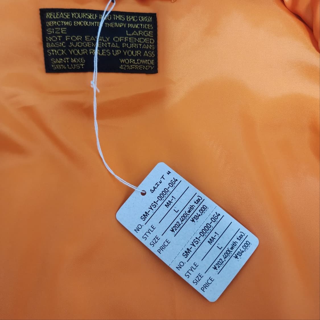 [L] 세인트미카엘 24AW MA-1 봄버 데미지 자켓 상품이미지8