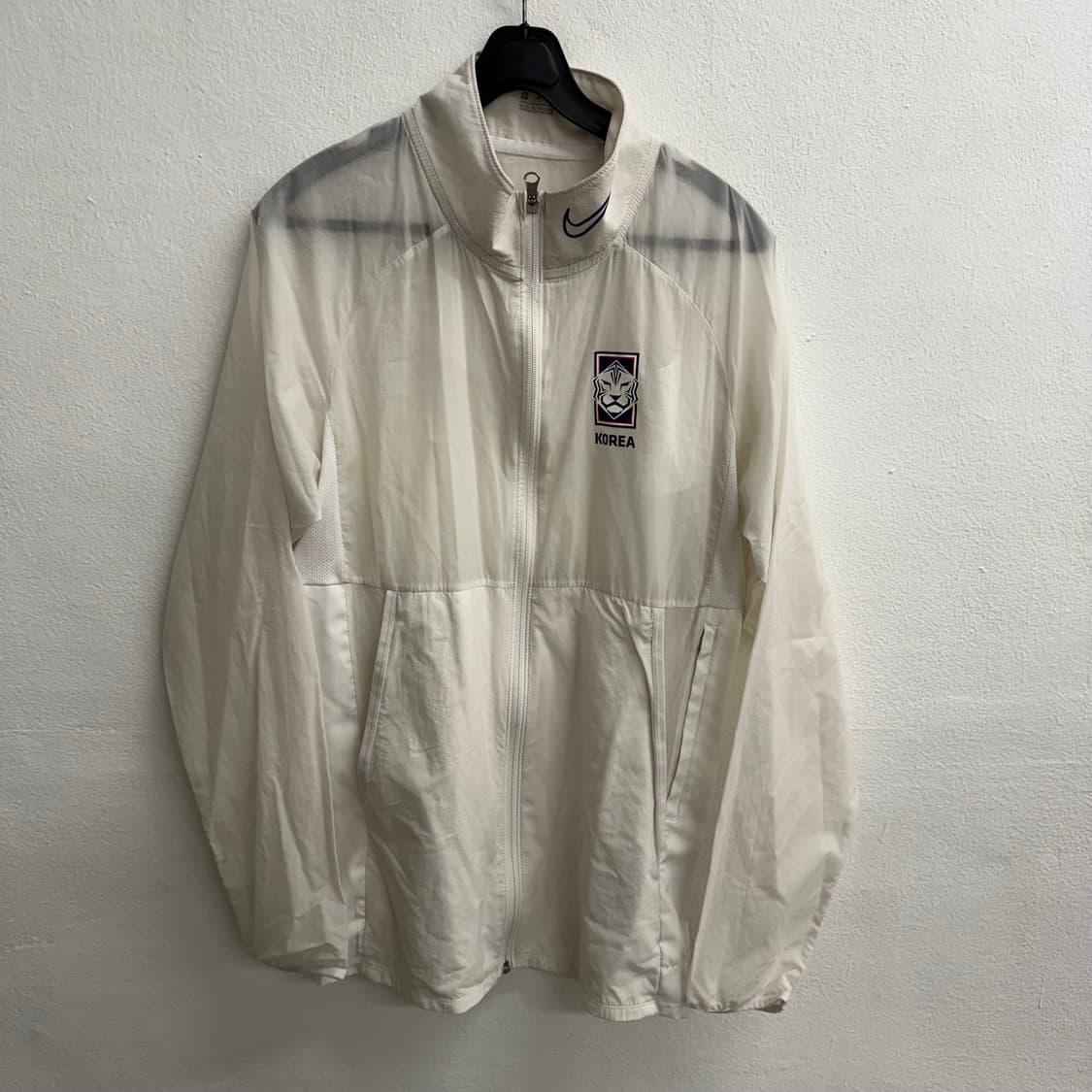 나이키 국대 화이트 윈드 브레이커 m 상품이미지1