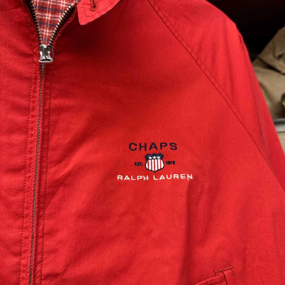 폴로 챕스 랄프로렌 헤링턴 체크 라이닝 블루종 스윙탑 N643 상품이미지3