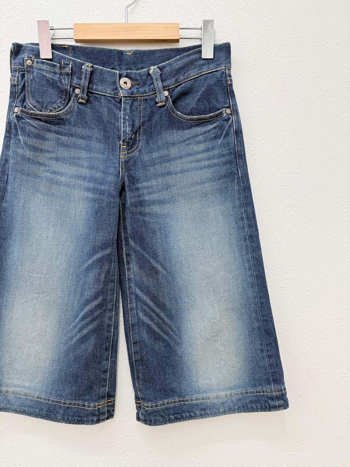 빈티지 리바이스 로우라이즈 하프 와이드 데님 팬츠 상품이미지2