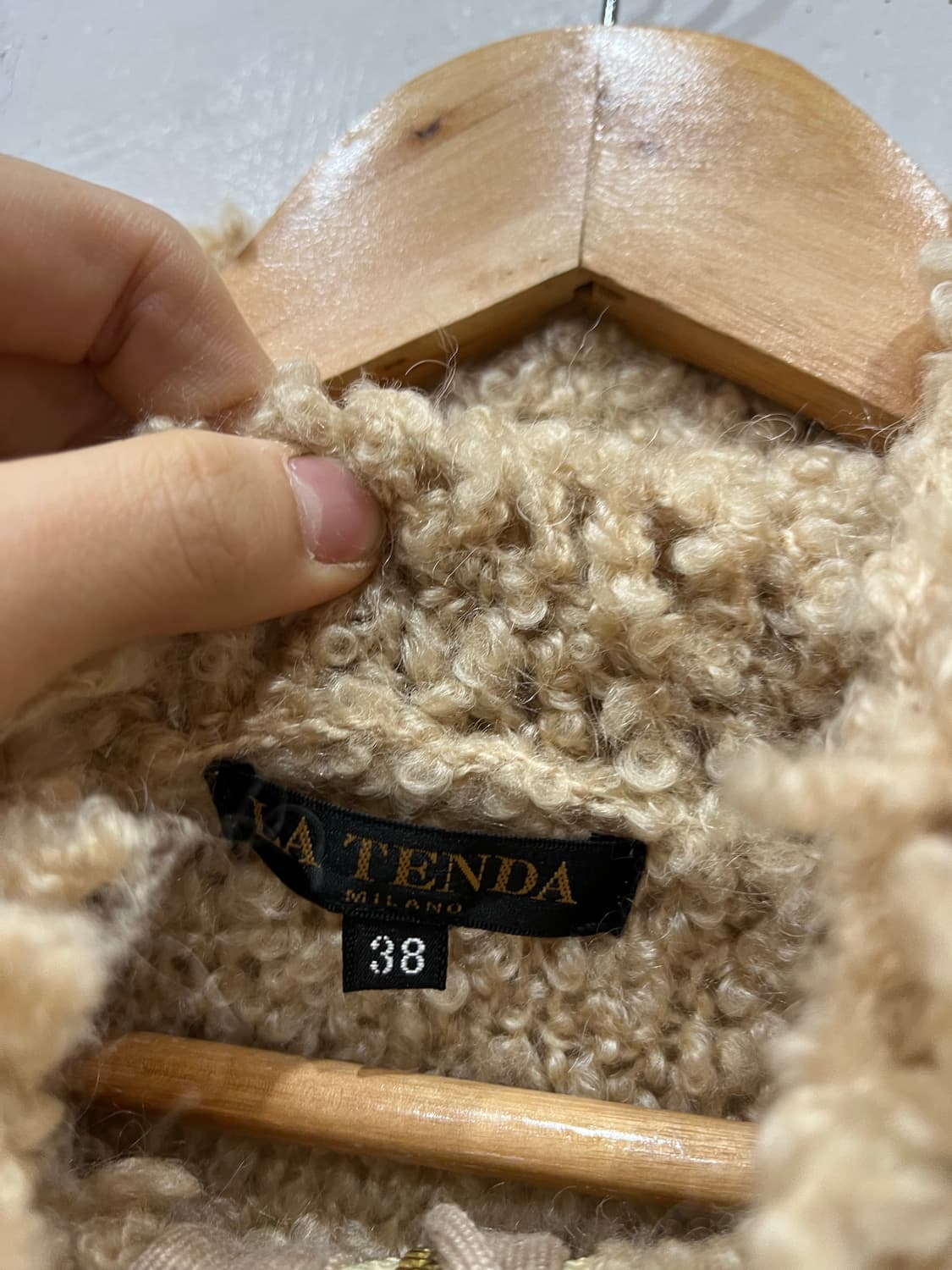 LATENDA 울 푸들 니트집업 우먼즈 상품이미지7