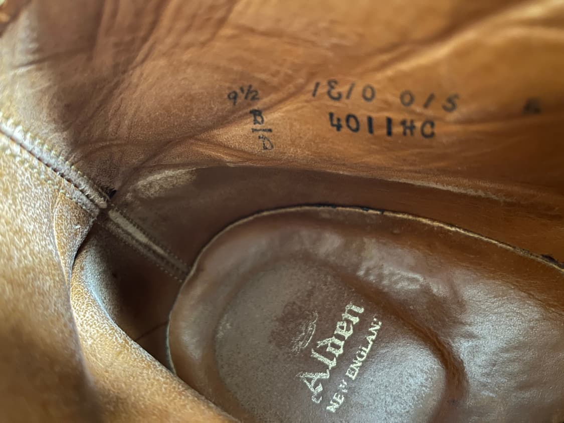 알든 인디부츠 4011hc 9.5d 스너프 스웨이드 상품이미지6