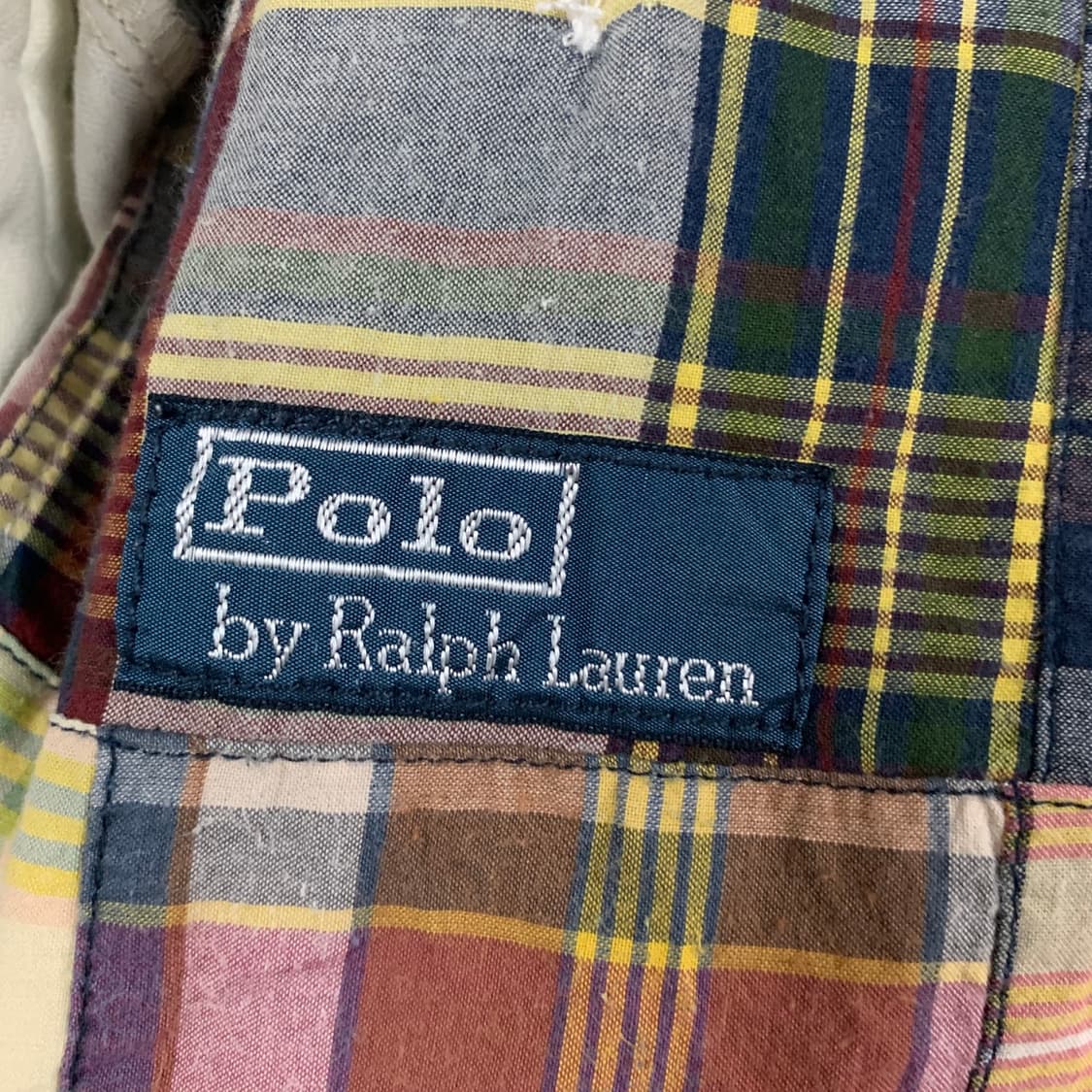 30인치 폴로랄프로렌 마드라스 멀티 체크 패치 반바지 상품이미지5