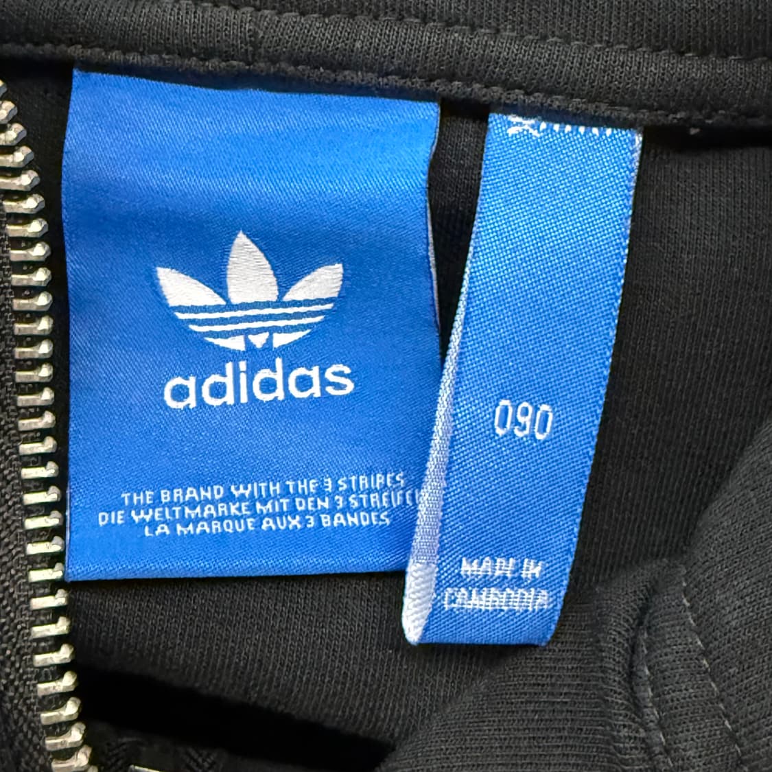 아디다스 블랙 파이어버드 후드 반집업 상품이미지6