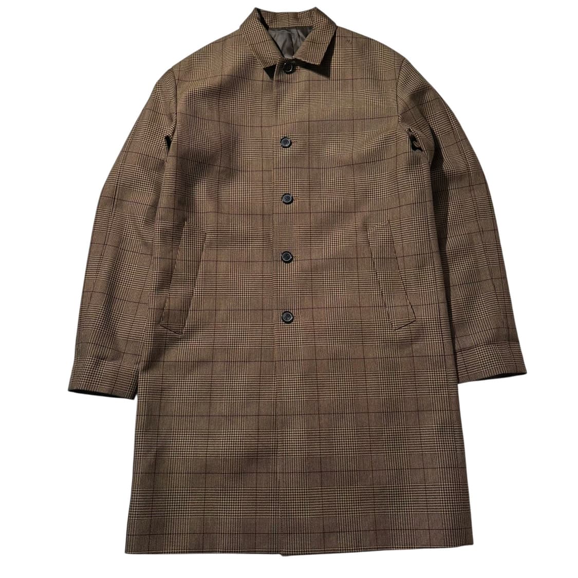 솔리드옴므 글렌체크 싱글 코트 상품이미지1