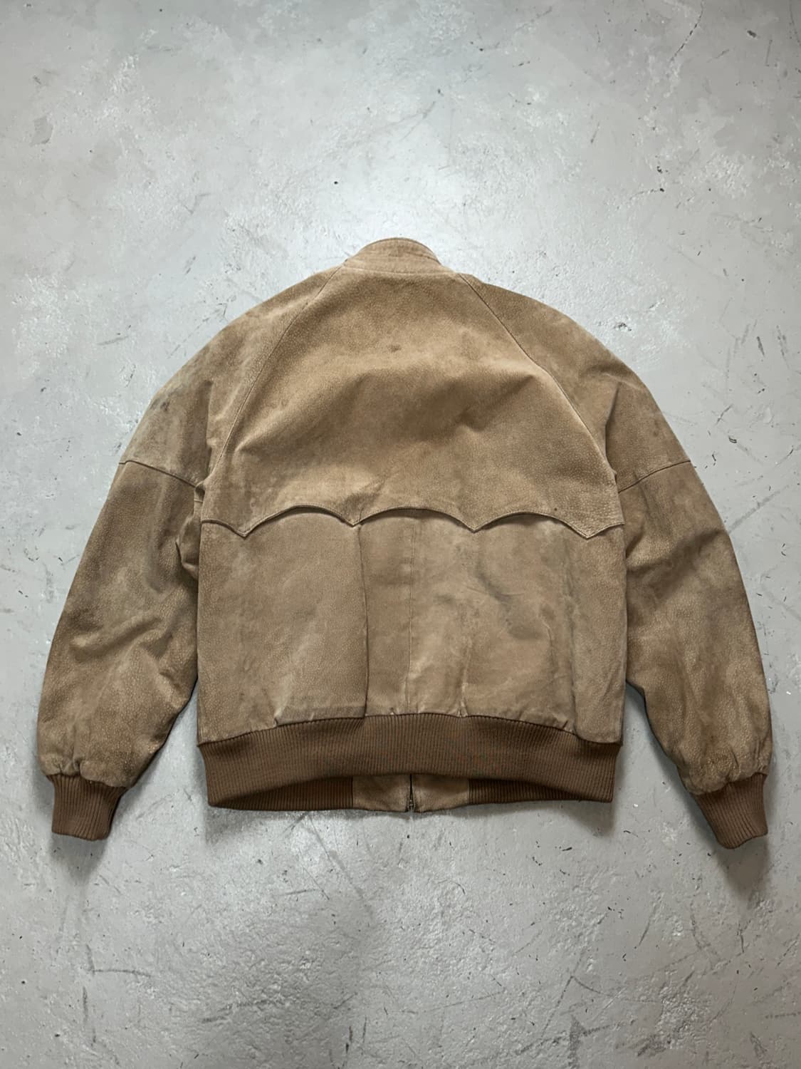 90's 피그스킨 스웨이드 봄버 자켓 상품이미지4