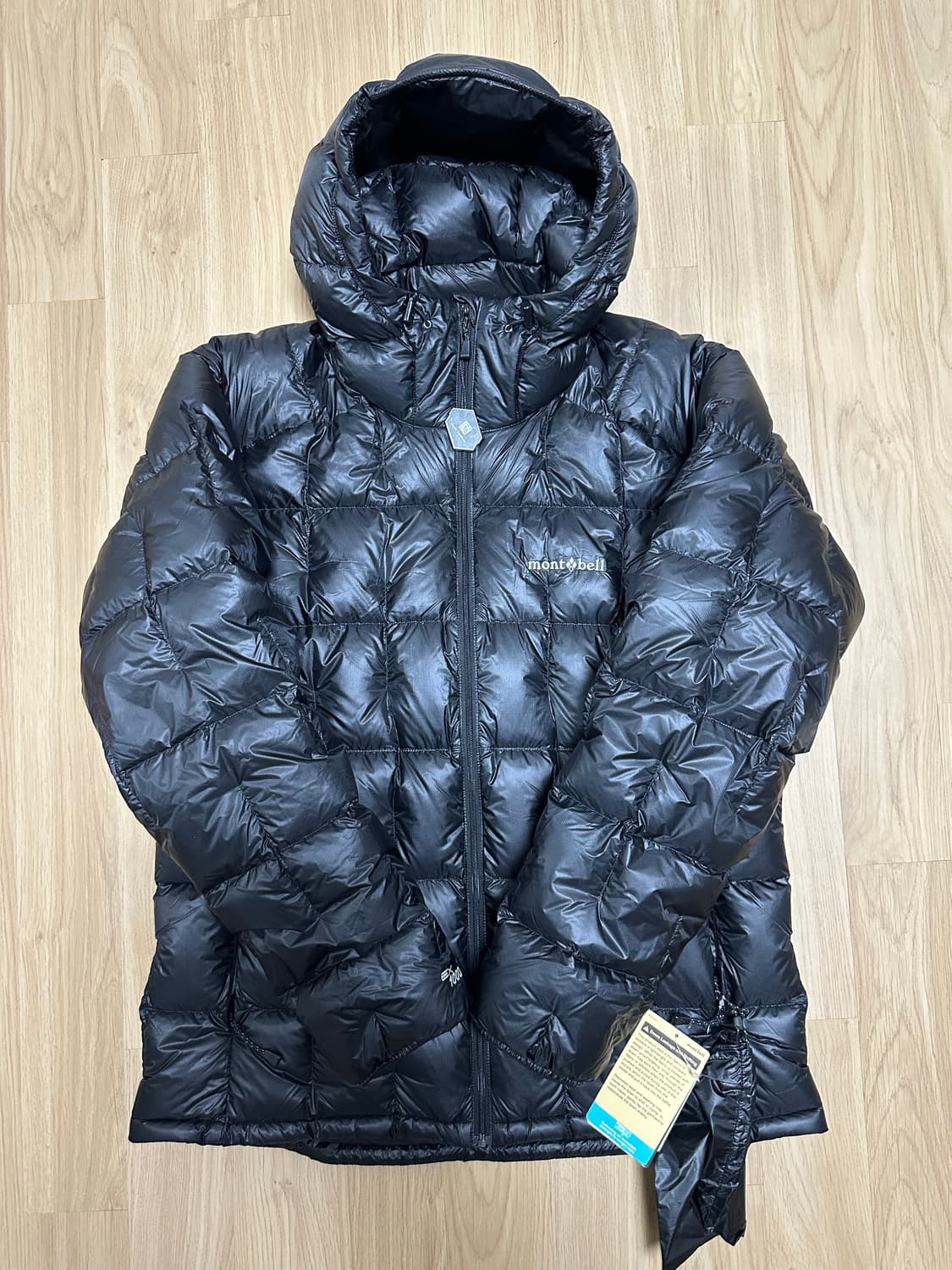 [급처판매] 몽벨 플라즈마 1000 경량패딩 XL  블랙 새제품 상품이미지2