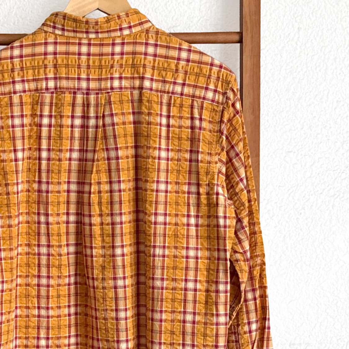 오렌지 빈티지 체크 셔츠 상품이미지7