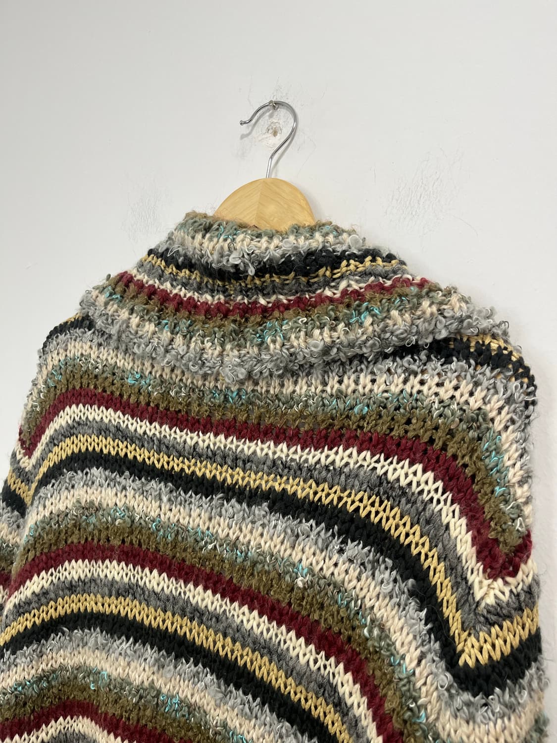 일본 빈티지 히피 무지개떡 테슬 니트 오픈 롱가디건  상품이미지9