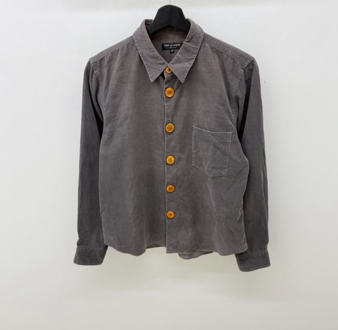 00s 꼼데가르송 옴므플러스 빅 버튼 코듀로이 셔츠 상품이미지1