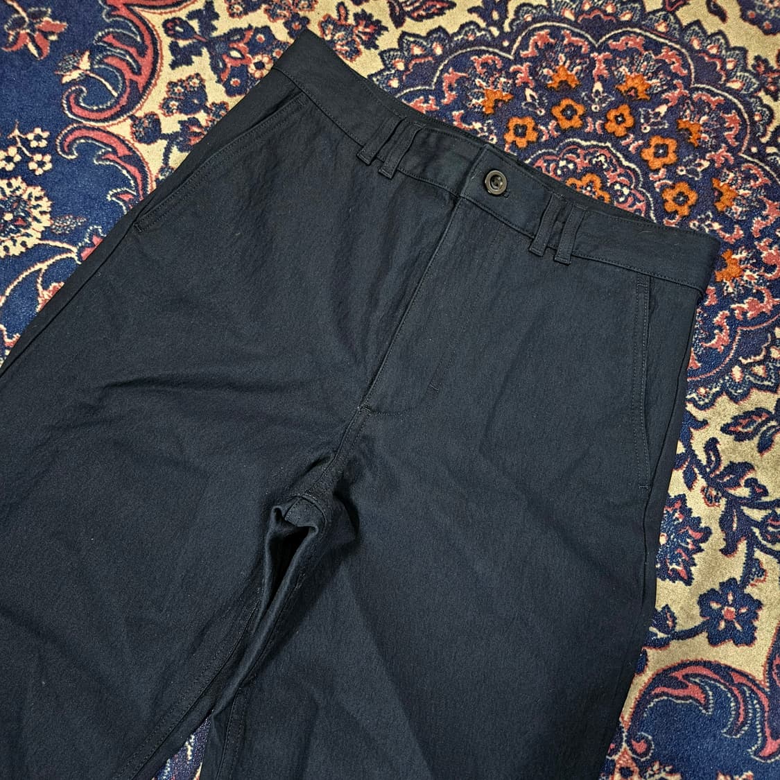 코스(COS) 베이직 다크 네이비 코팅 팬츠 eur 36 size 상품이미지4