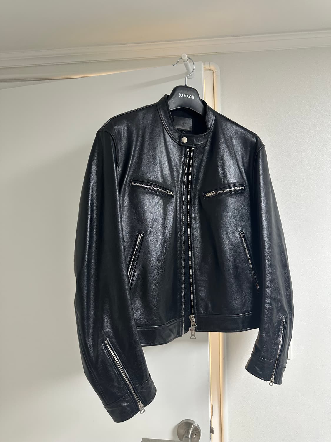 세비지 카프레이서 레더 자켓 XL 상품이미지3