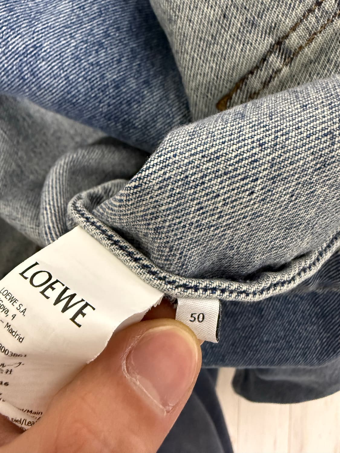  로에베 데님 블레이져 상품이미지5