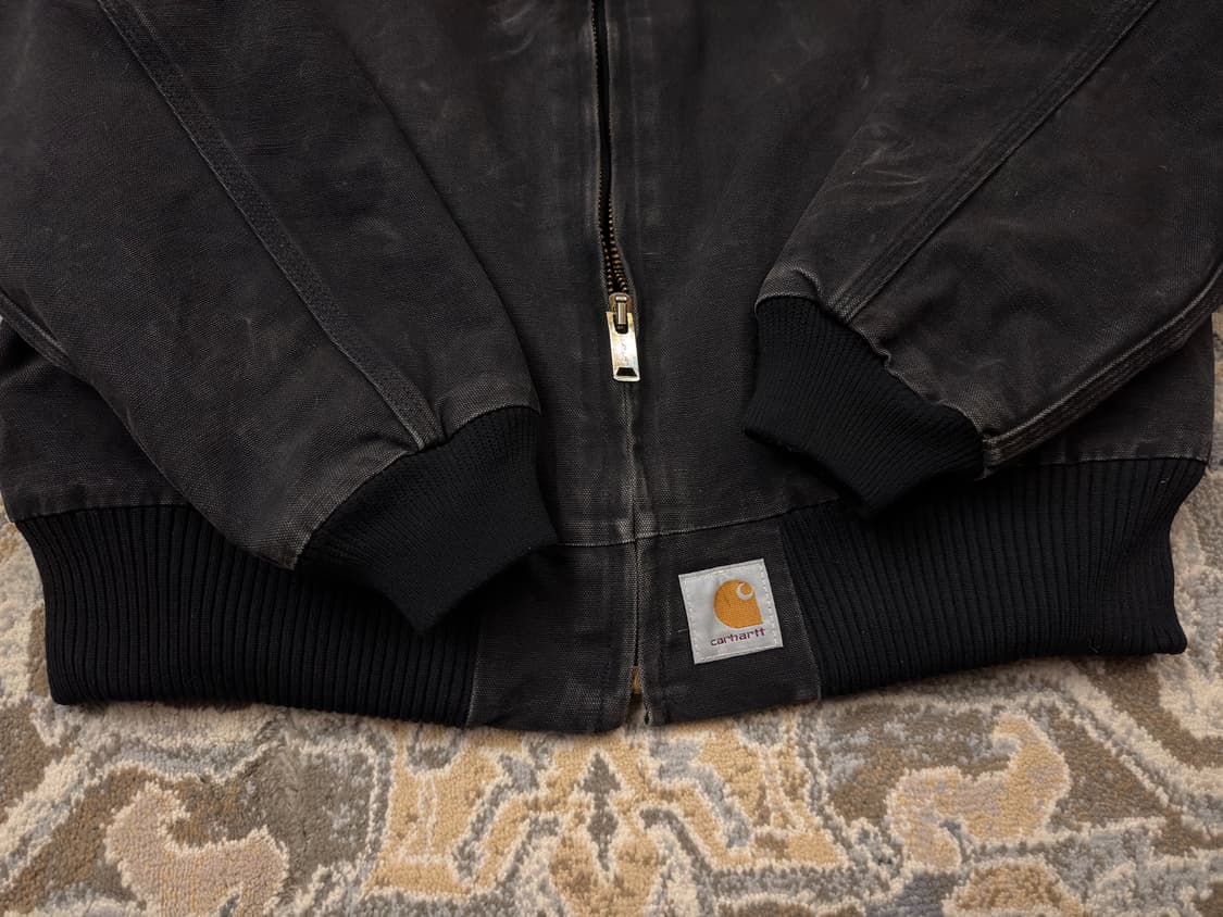 [칼하트] 90s 빈티지 J14 산타페 커스텀 블랙 자켓 오버핏 (XL) 상품이미지5