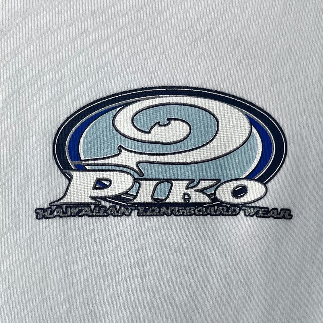 피코 빅 웨이브 로고 화이트 스웻 후드티 상품이미지5