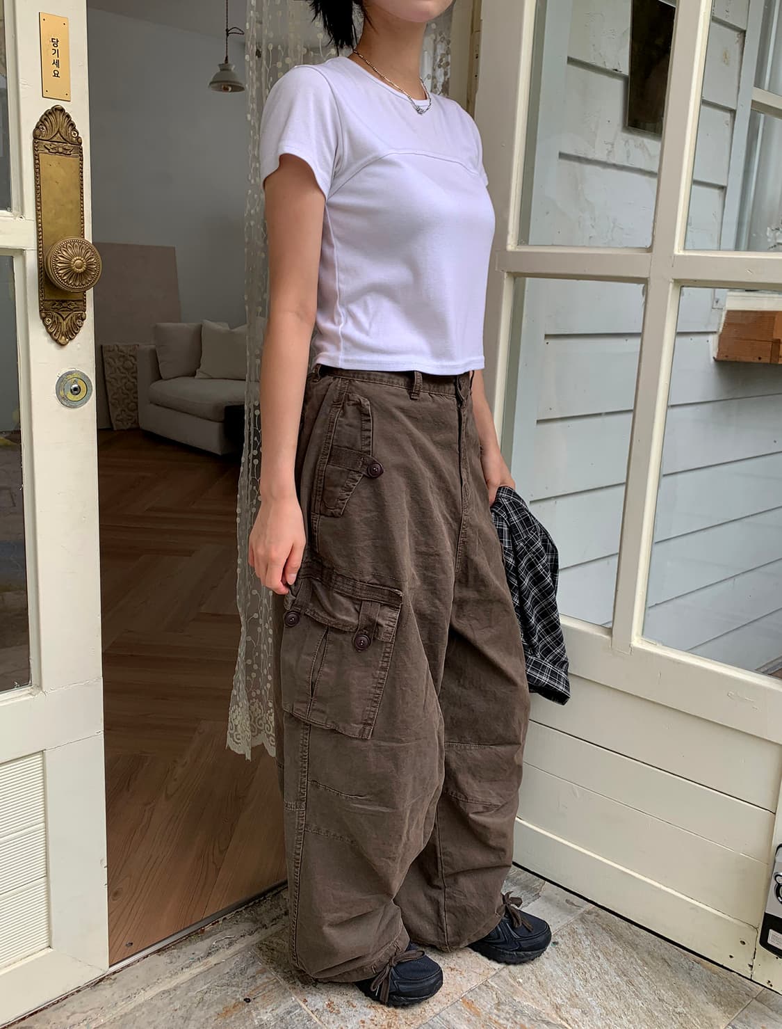 릿킴 브라운 카고 팬츠 상품이미지6