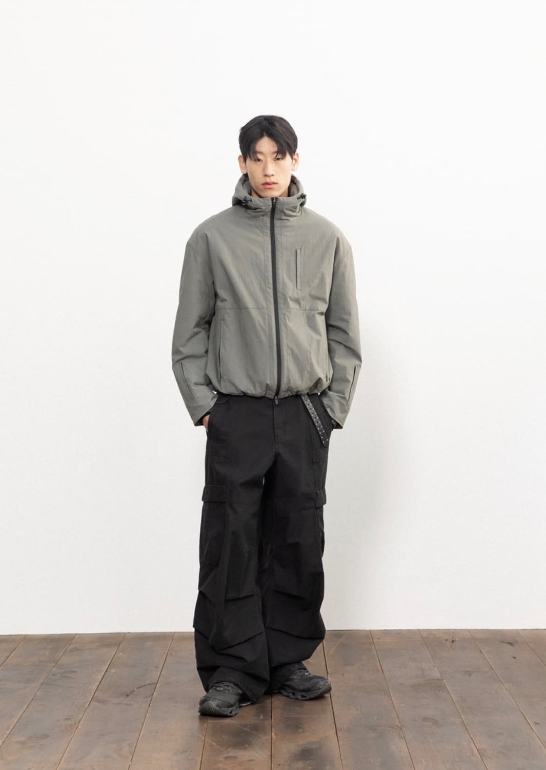 [2] 비긴202 모듈러 카고 팬츠 - 블랙 상품이미지6