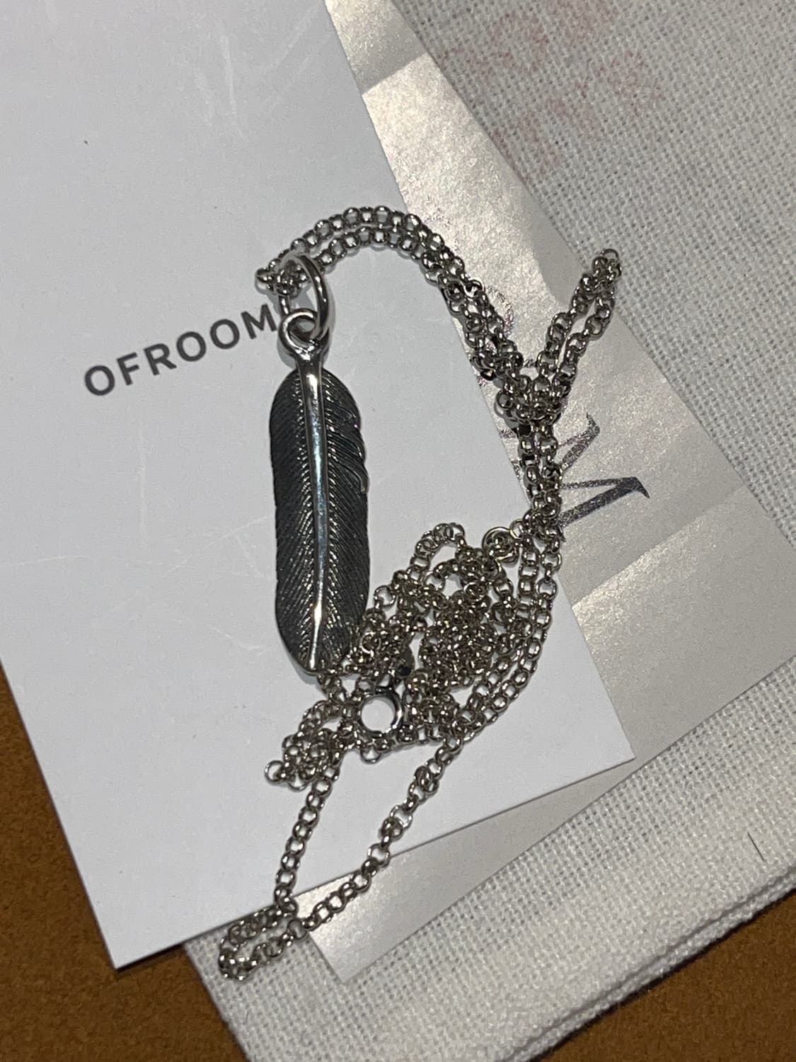 빈티지 페더 네크리스 (S925) 상품이미지1