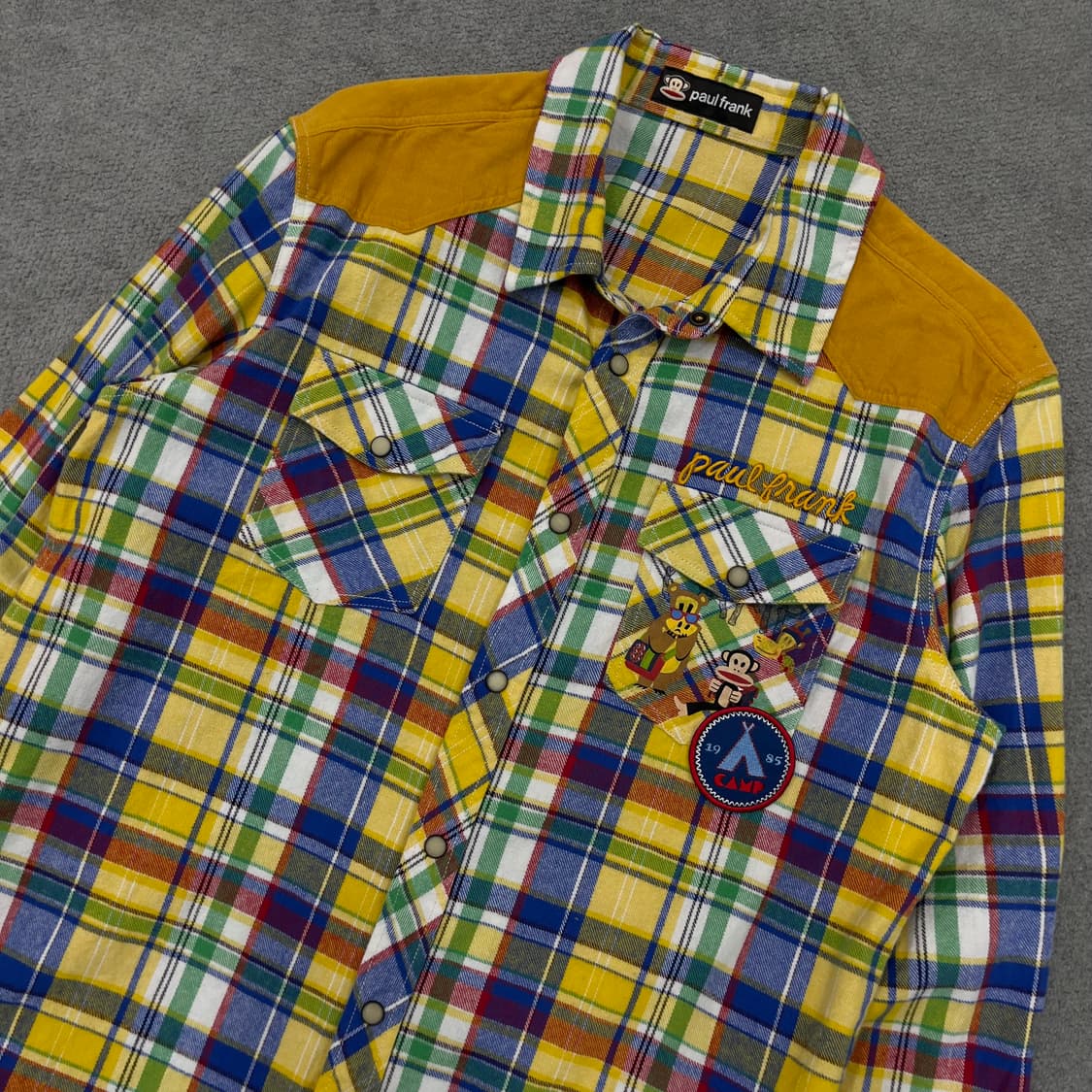 L 폴프랭크 빅로고 체크 웨스턴 셔츠 상품이미지2