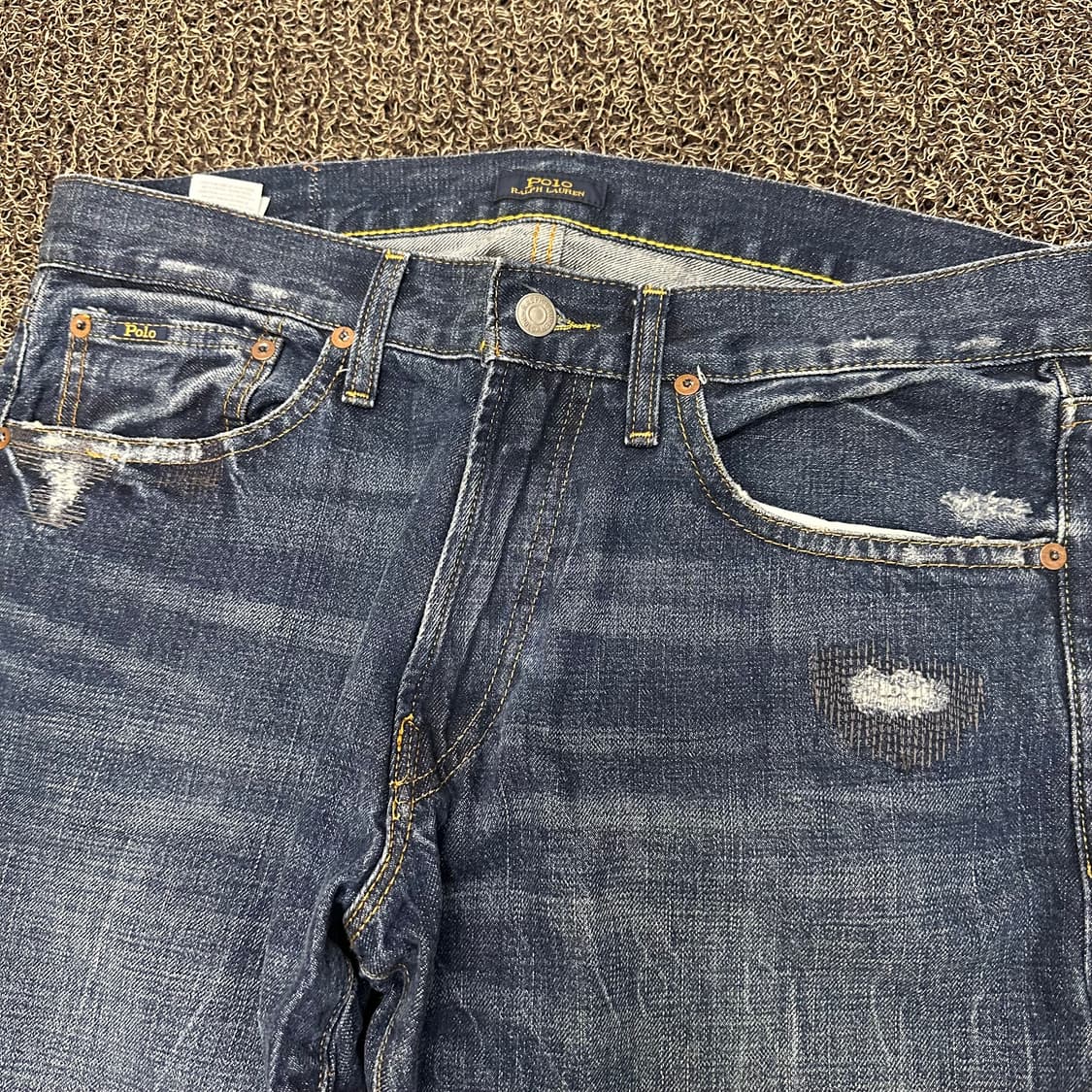 POLO 폴로 랄프로렌 데미지 데님 청바지 32인치 상품이미지3