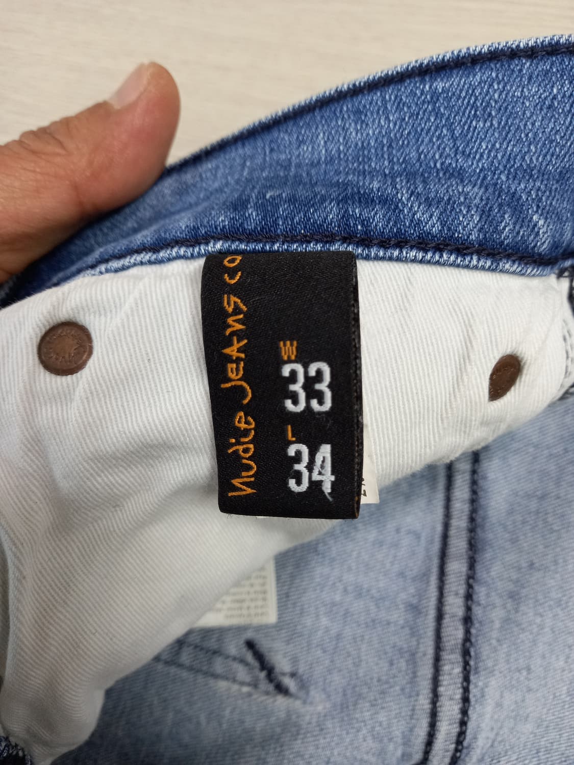 30 NudieJeans Italy 커팅 스판 데님반바지 30-239 상품이미지5