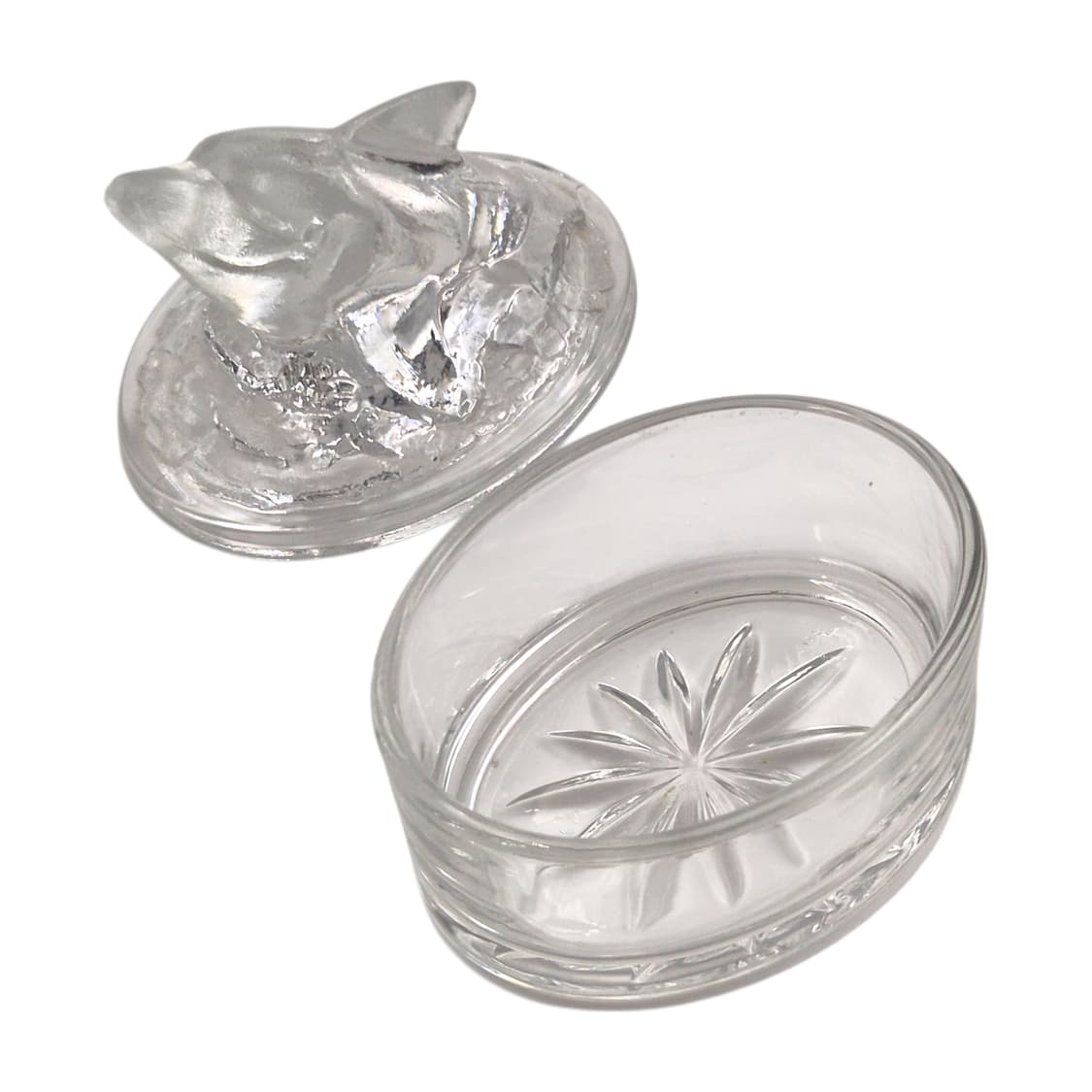 80s 프랑스 루미낙 돌고래 글라스 트링켓 상품이미지3