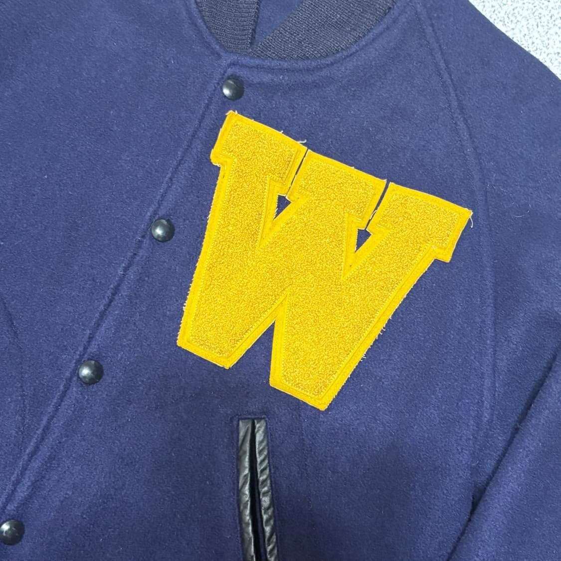 60s 빈티지 Faul & Crymes 레터맨 바시티 자켓 상품이미지2