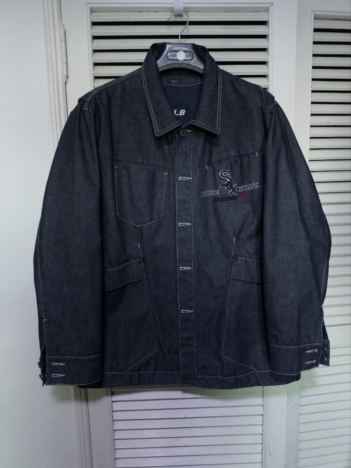 105 00's MLB 엠엘비 시카고 화이트삭스 데님자켓 상품이미지1