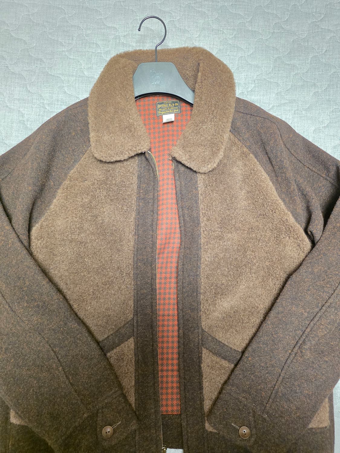 더블알엘 그리즐리 RRL 플리스 L 패널드 자가드 자켓 상품이미지2