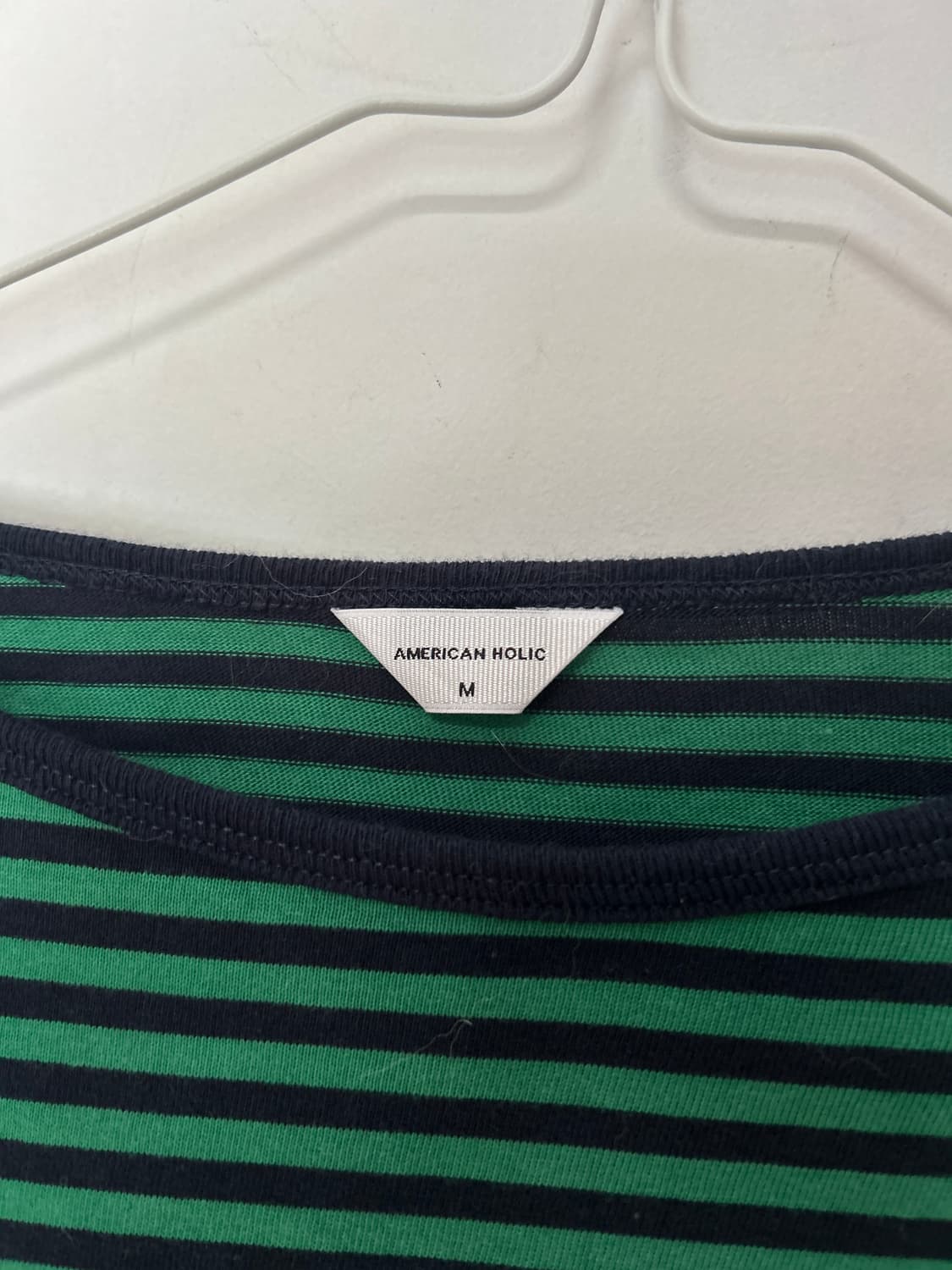 Green striped tshirt  상품이미지2