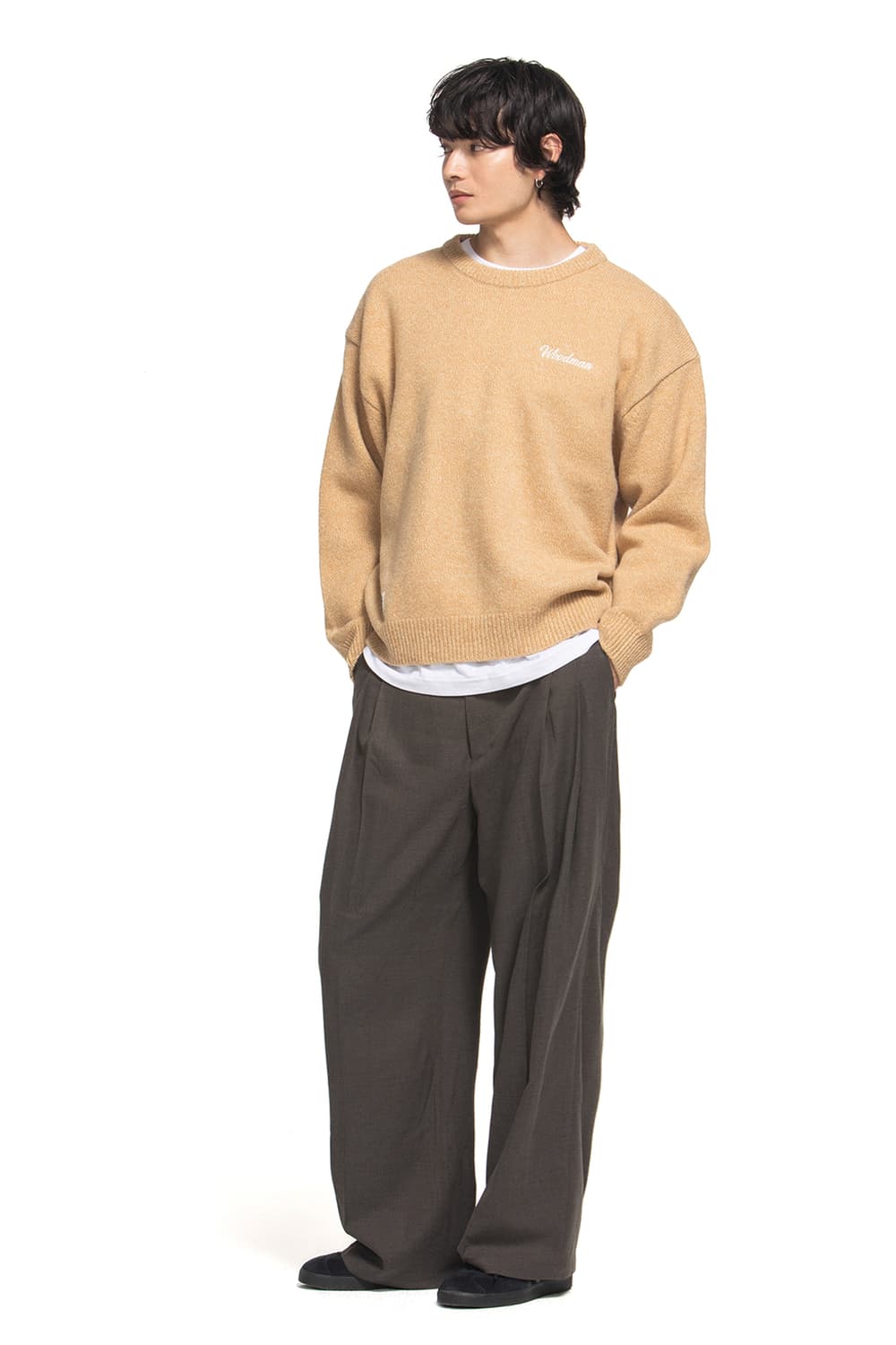 우드먼 울 알파카 니트 105 상품이미지2