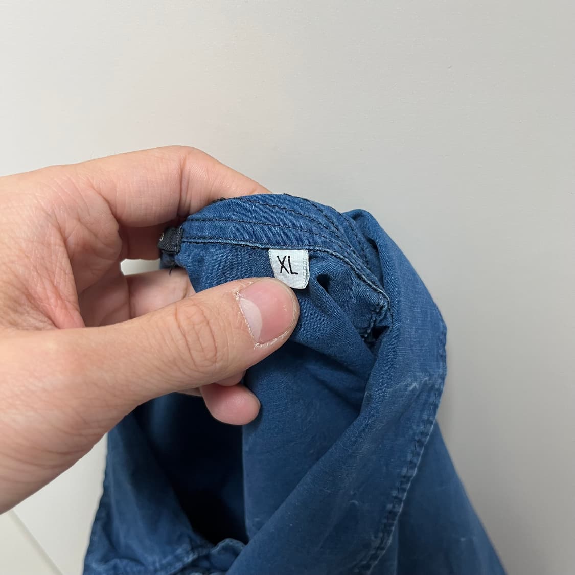 00s 스톤아일랜드 데님 가먼트다잉 워크셔츠 상품이미지8