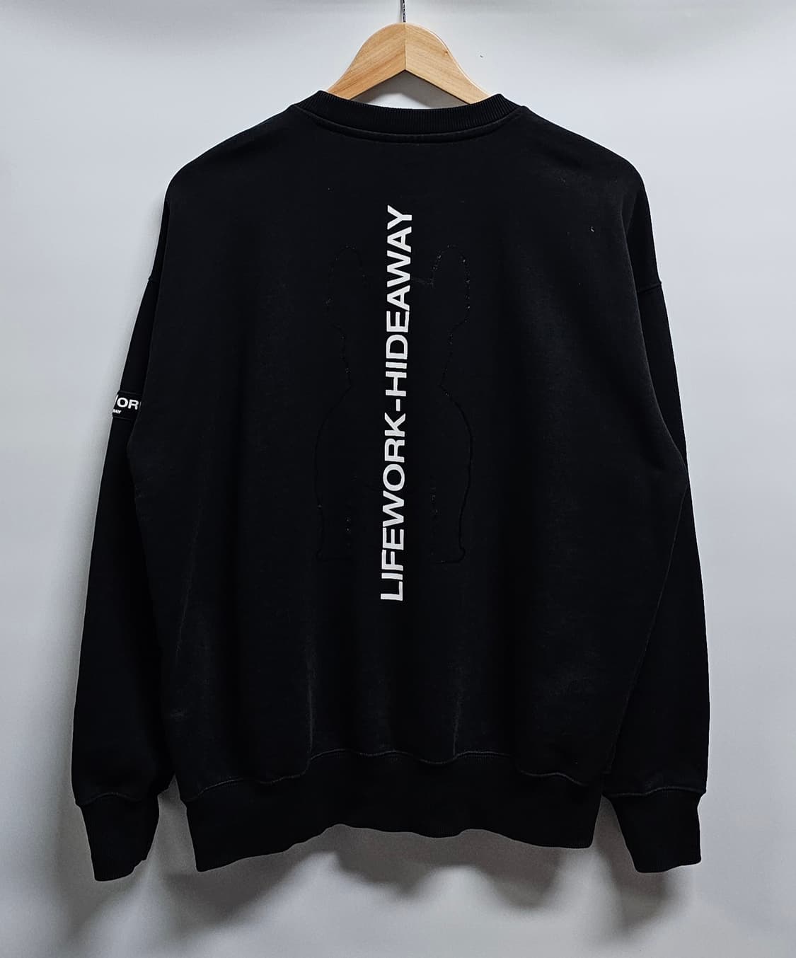 라이프워크 맨투맨 블랙 M 상품이미지2