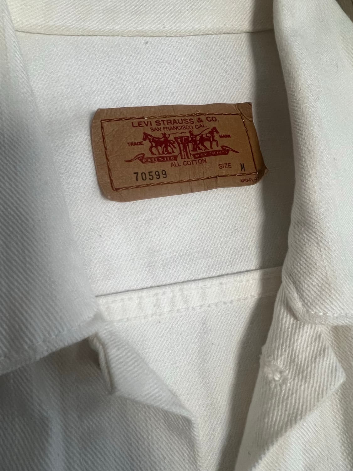 리바이스 트러커자켓 화이트M 상품이미지2