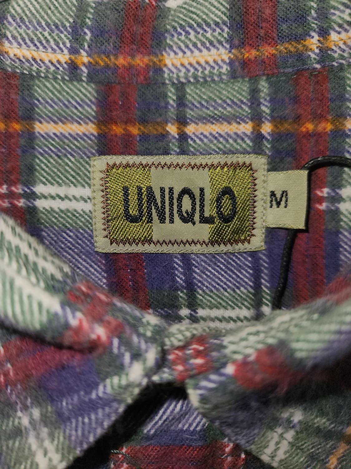 올드 유니클로 90s 빈티지 체크 셔츠 상품이미지3