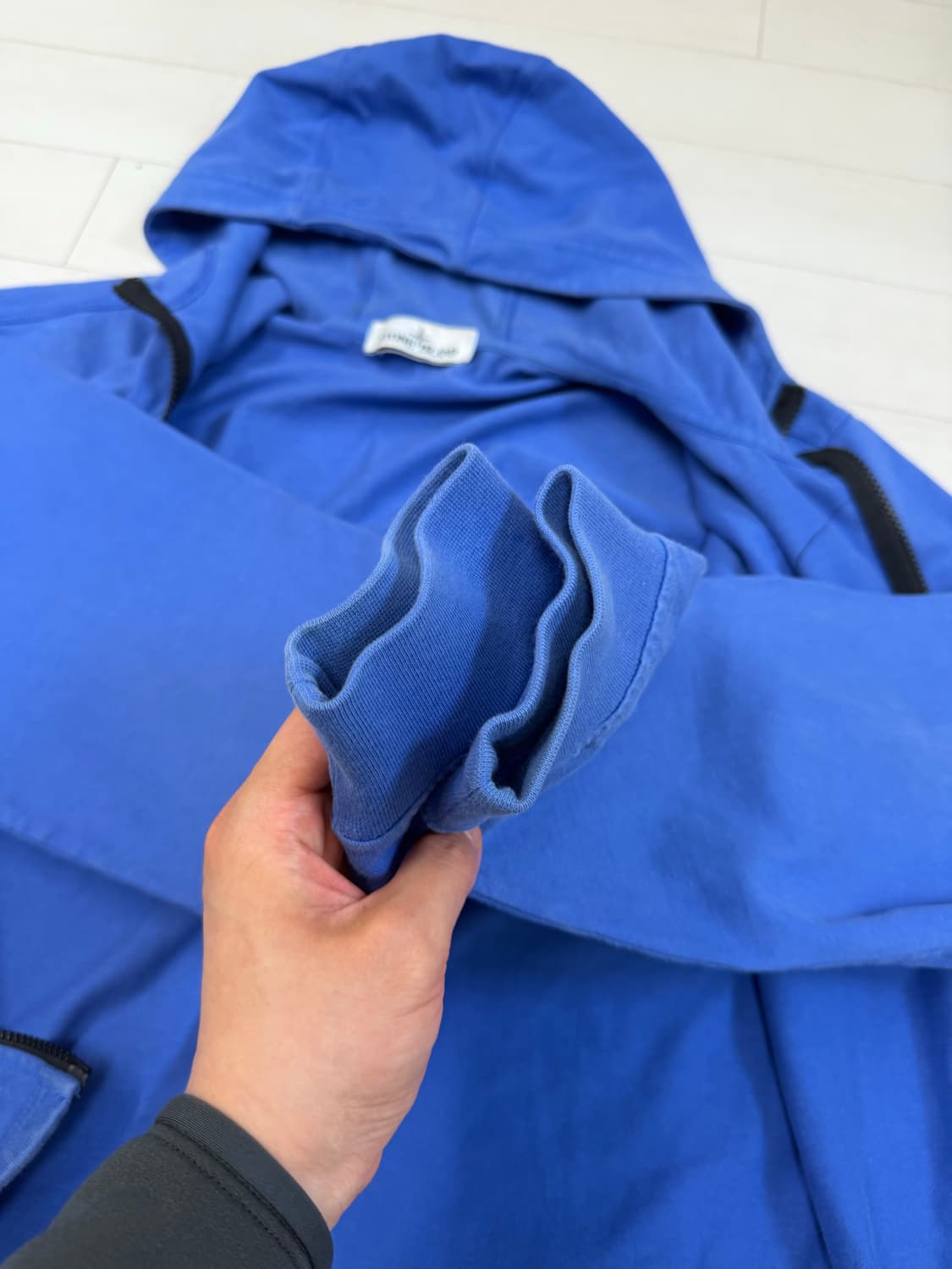 스톤아일랜드 후드 집업 XL 사이즈  상태 9.7/10  이염 찢김 스크 상품이미지6