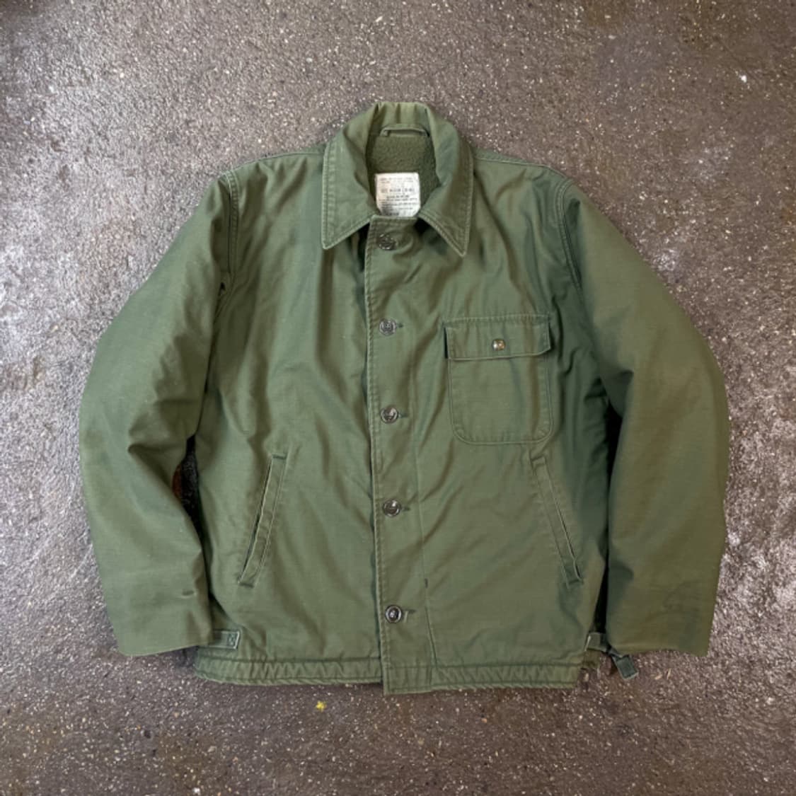 70'S US NAVY A-2 DECK JACKET(M) 상품이미지7