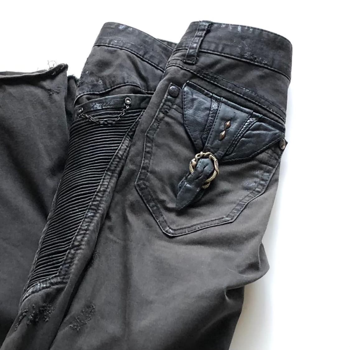 14th addiction distressed coated jeans 상품이미지4