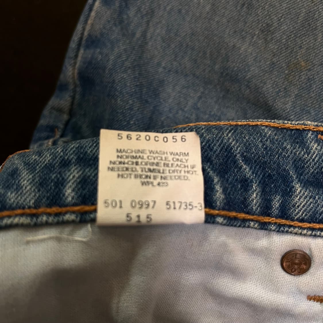 90s (USA) 빈티지 리바이스 데님(실측확인) 상품이미지5